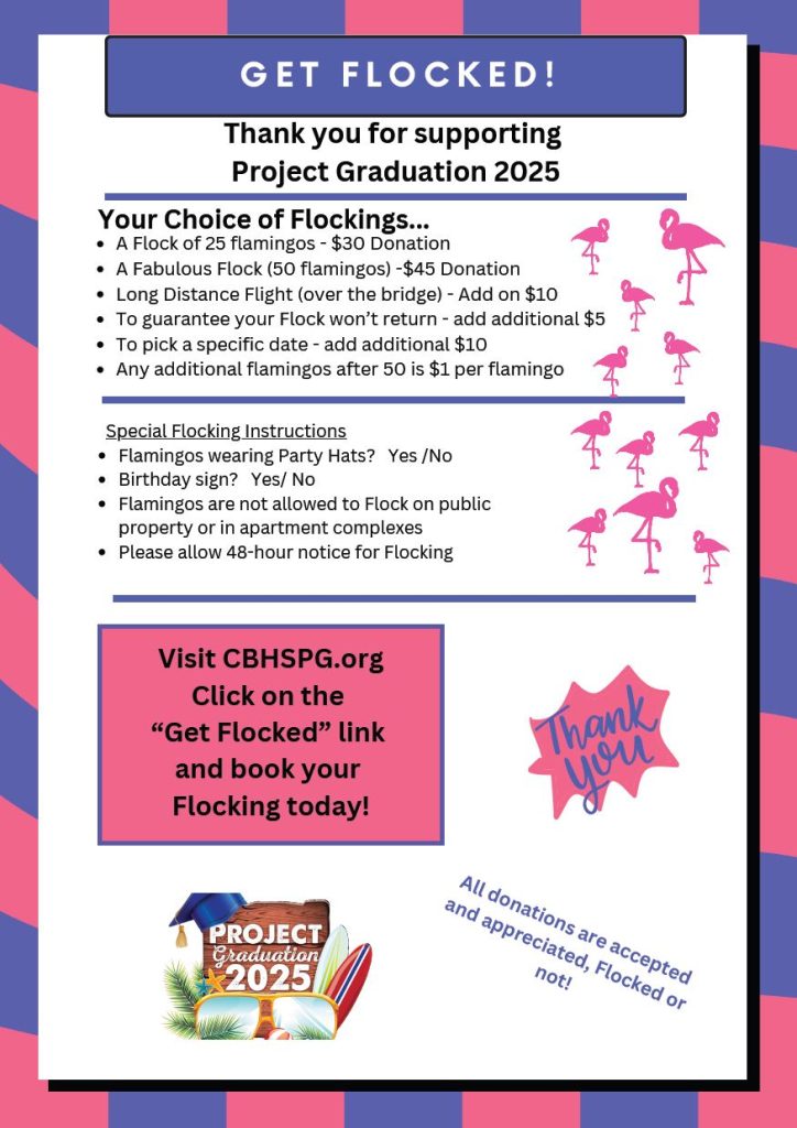 Get Flocked! -Thank you for Supporting Project Graduation 2025